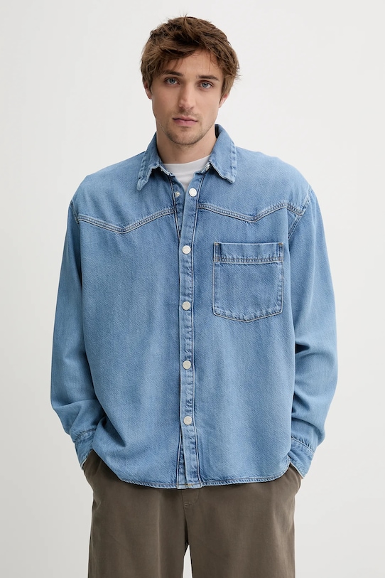 

Джинсовая рубашка Won Hundred, синий