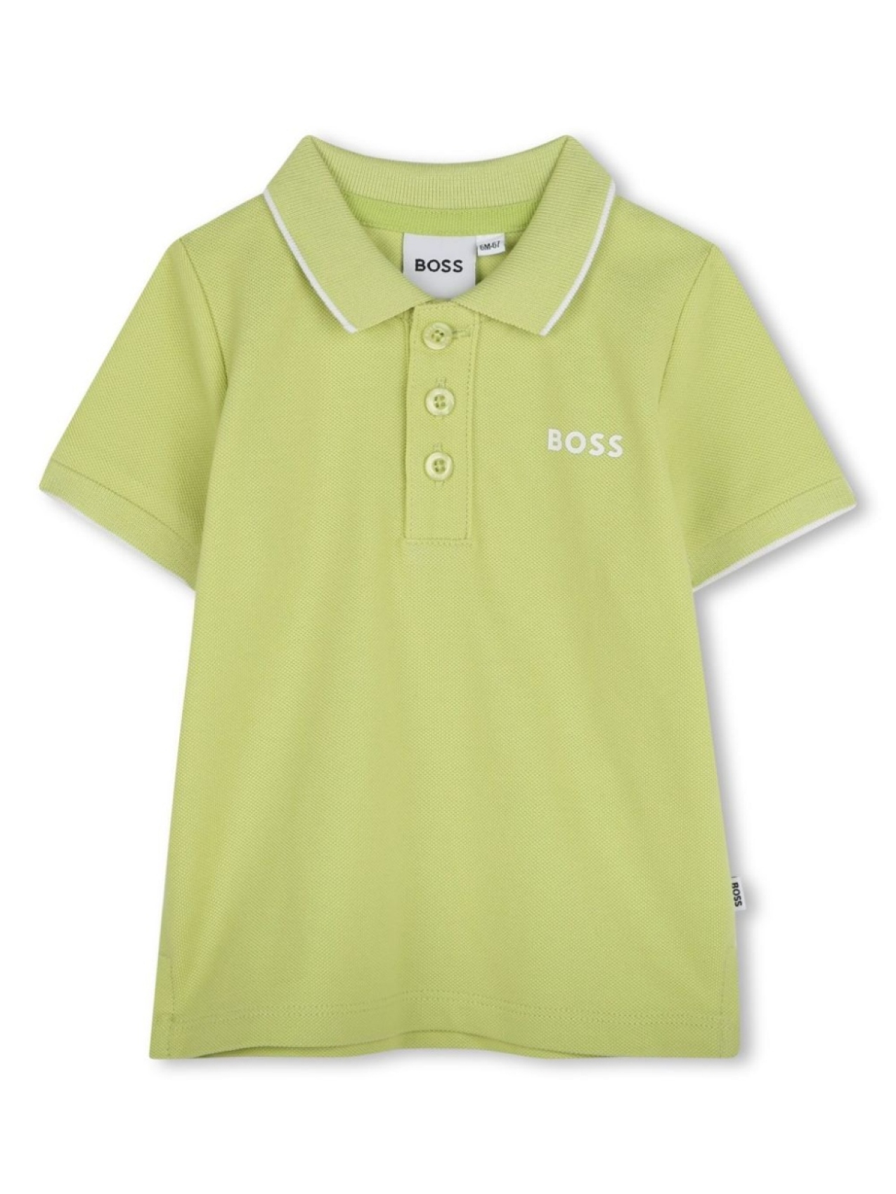 

BOSS Kidswear рубашка поло с вышитым логотипом, зеленый