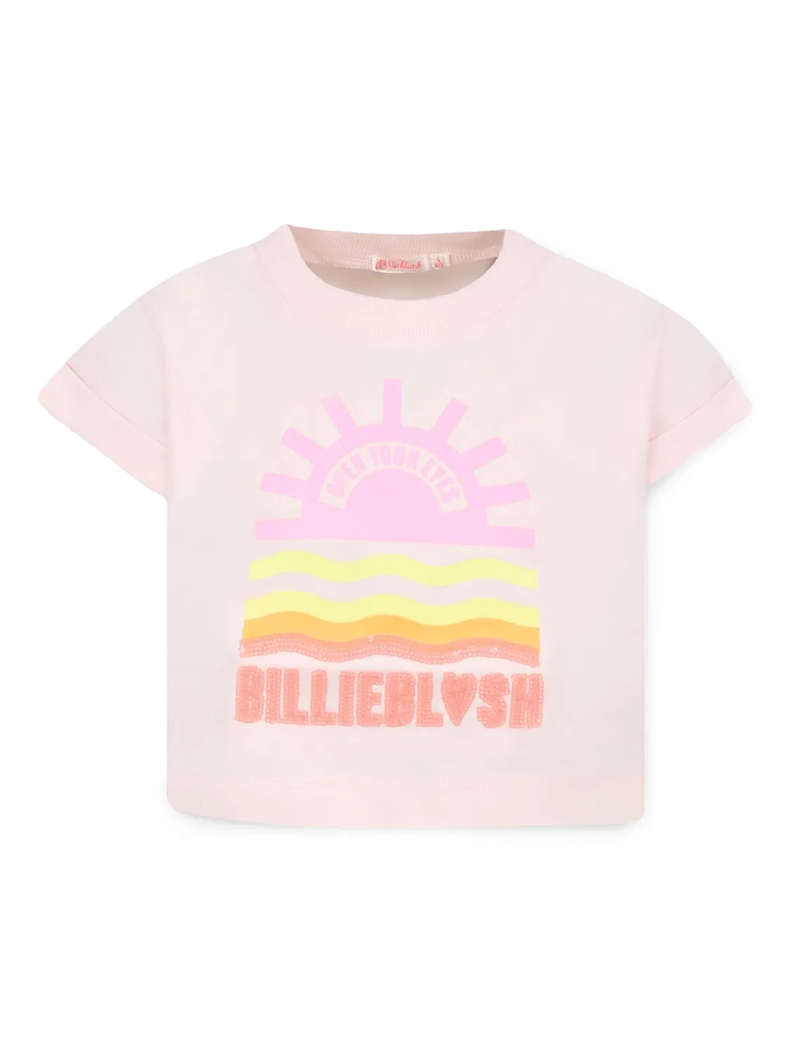 Billieblush Футболка розового цвета из 100% хлопка