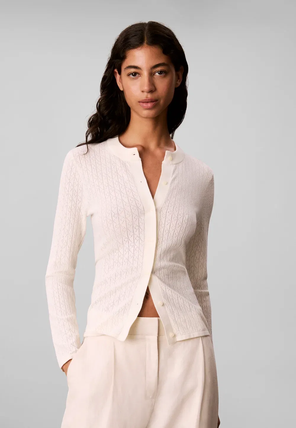 Кардиган Pointelle - кардиган Calvin Klein, Tofu