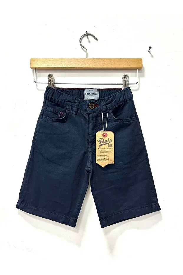 Детские шорты для мальчиков широкие с эффектом состаривания Rois Kids, Navy Blue