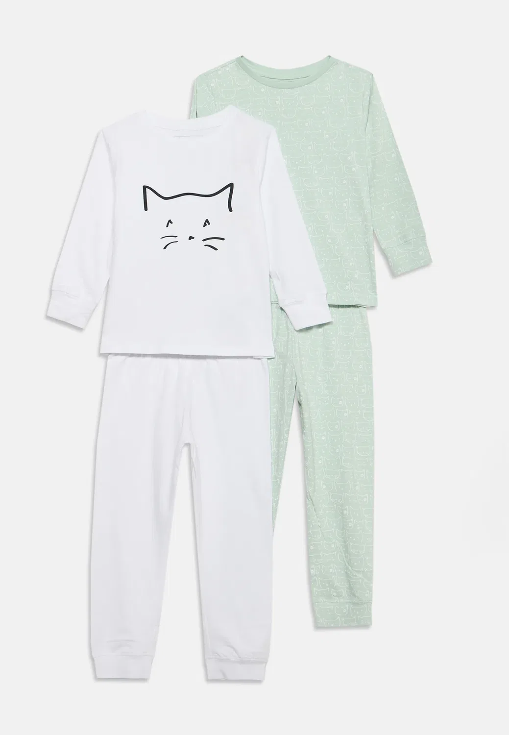 Комплект из 2 пижам Friboo By Zalando, Off-White/ Light Green