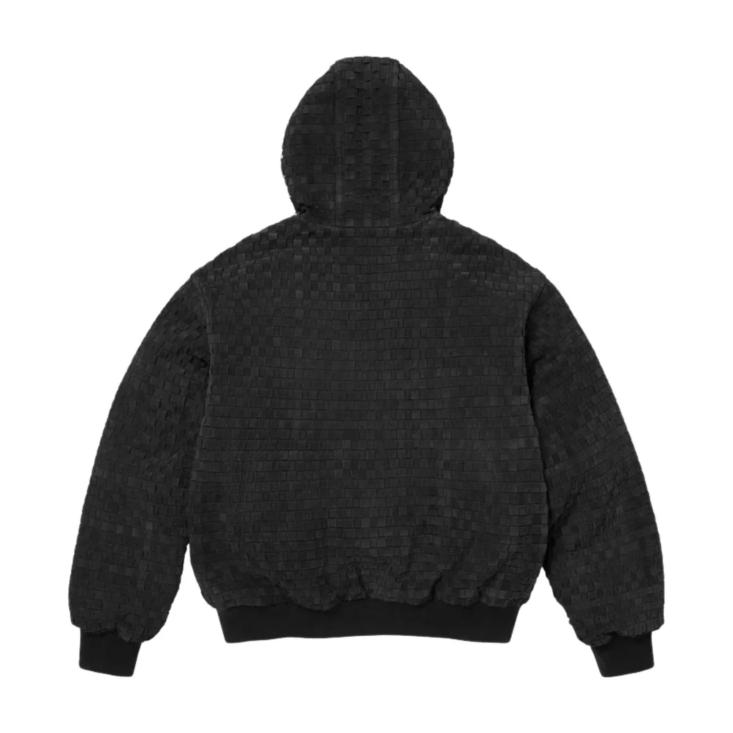 Мужская куртка FW26 Woven Suede Hooded Work Jacket 'Black' Supreme, черный — фото 3