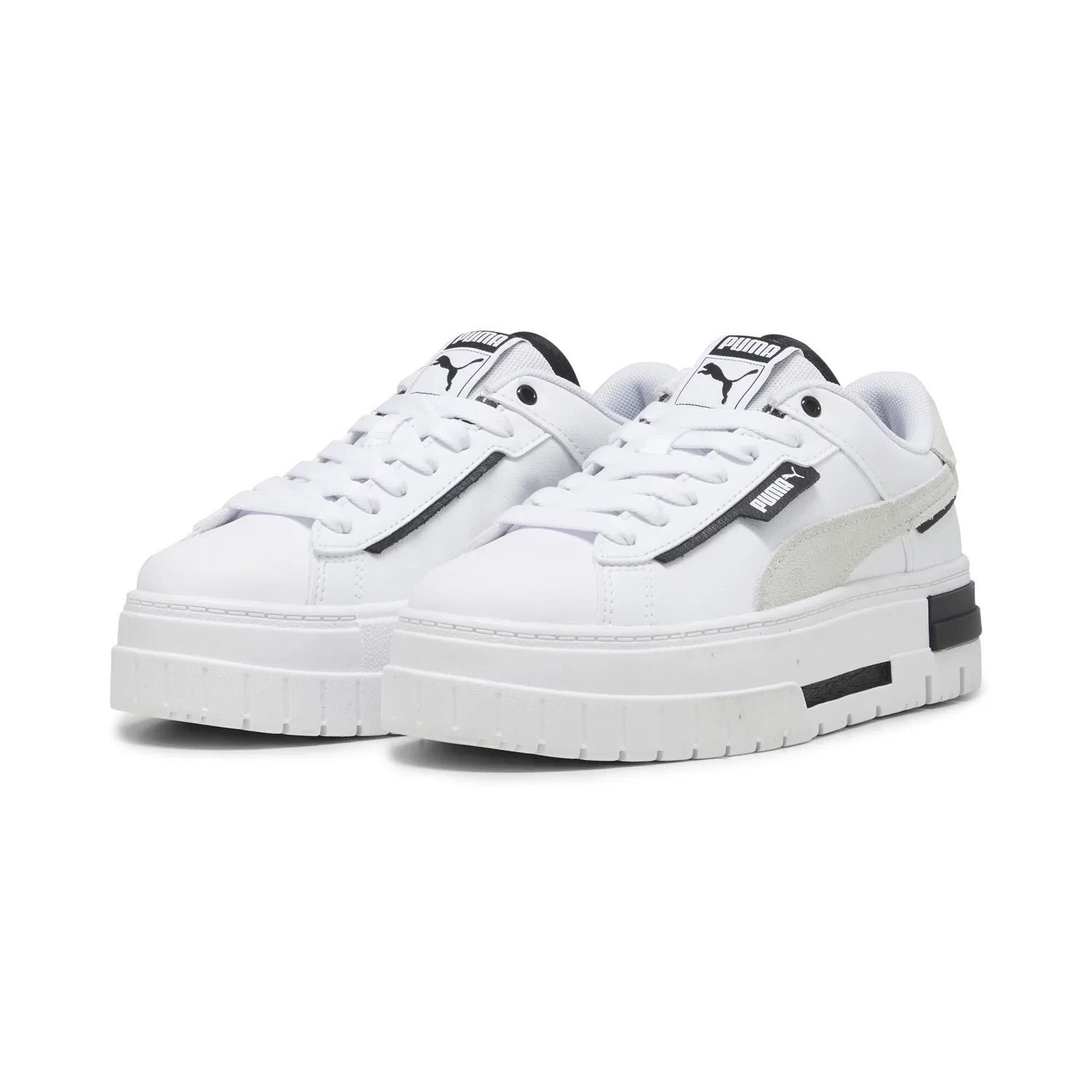 Детские кроссовки для девочек Puma Mayze Lth Jr, White — фото 4