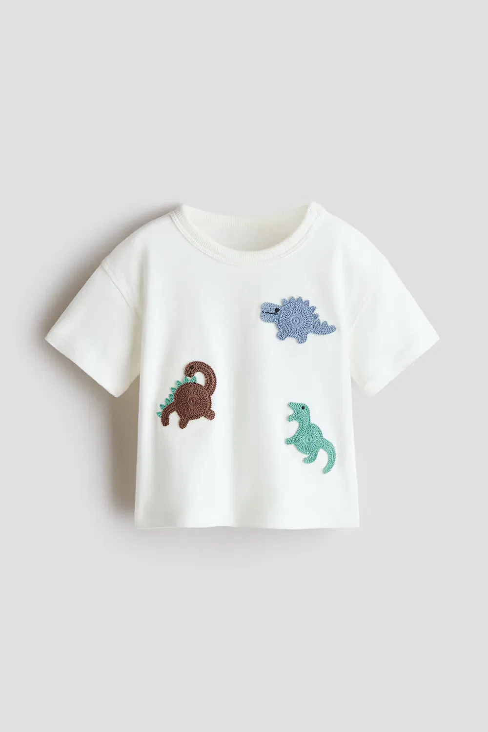 Футболка с рисунком H&M, Weiß/Dinosaurier — фото 4
