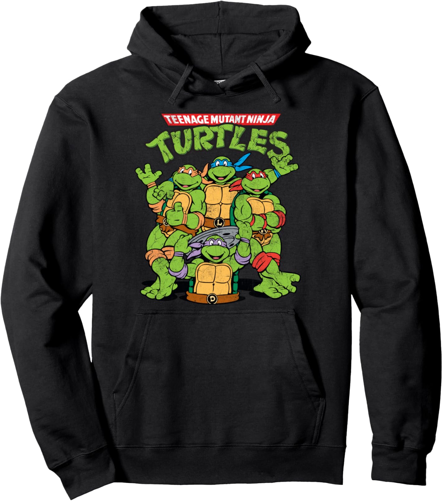 

Худи Teenage Mutant Ninja Turtles Classic Retro Logo, черный