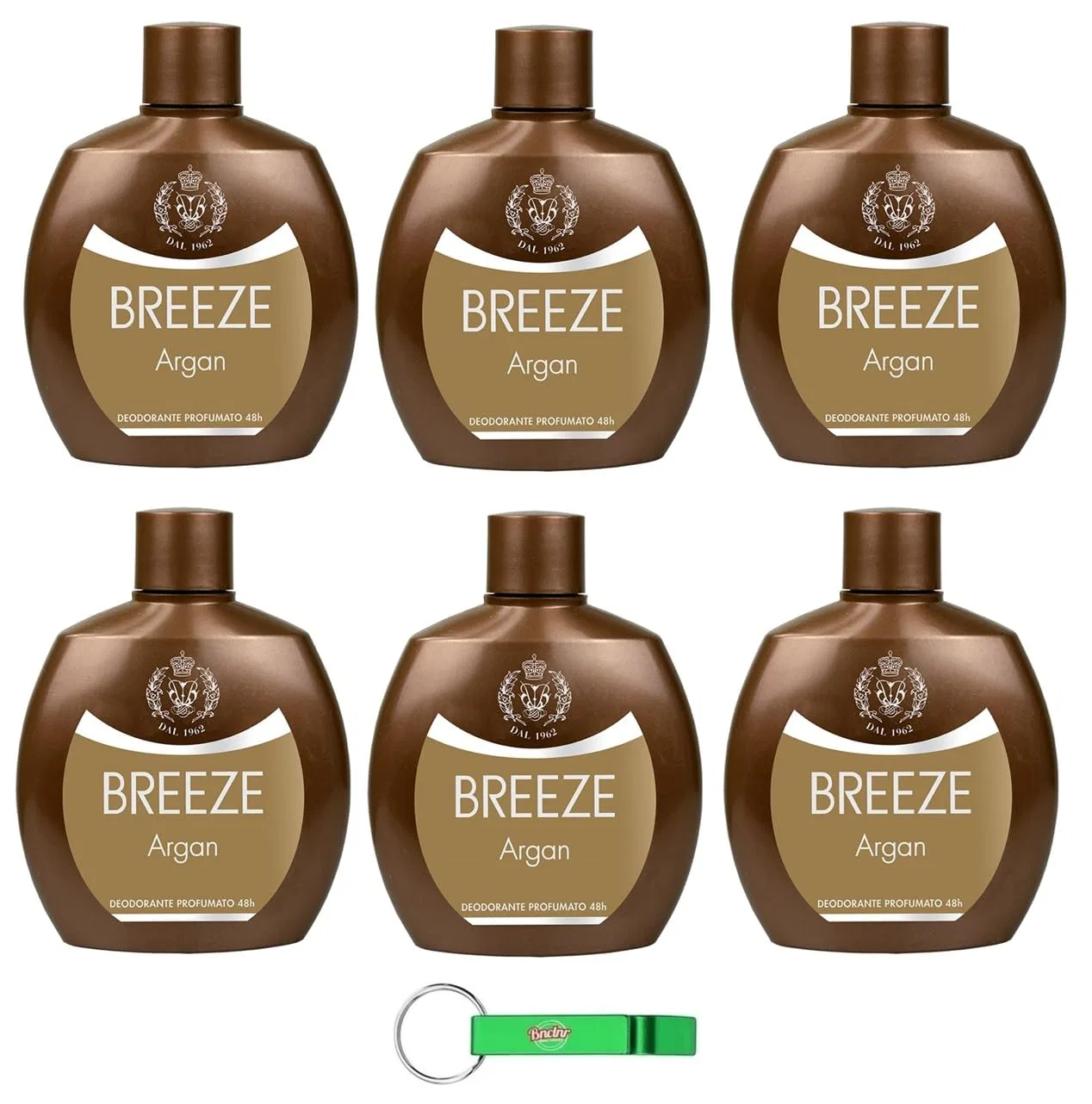Дезодорант без газа и солей алюминия Breeze Argan, Beni Culinari, 6 шт по 100 мл, Арган