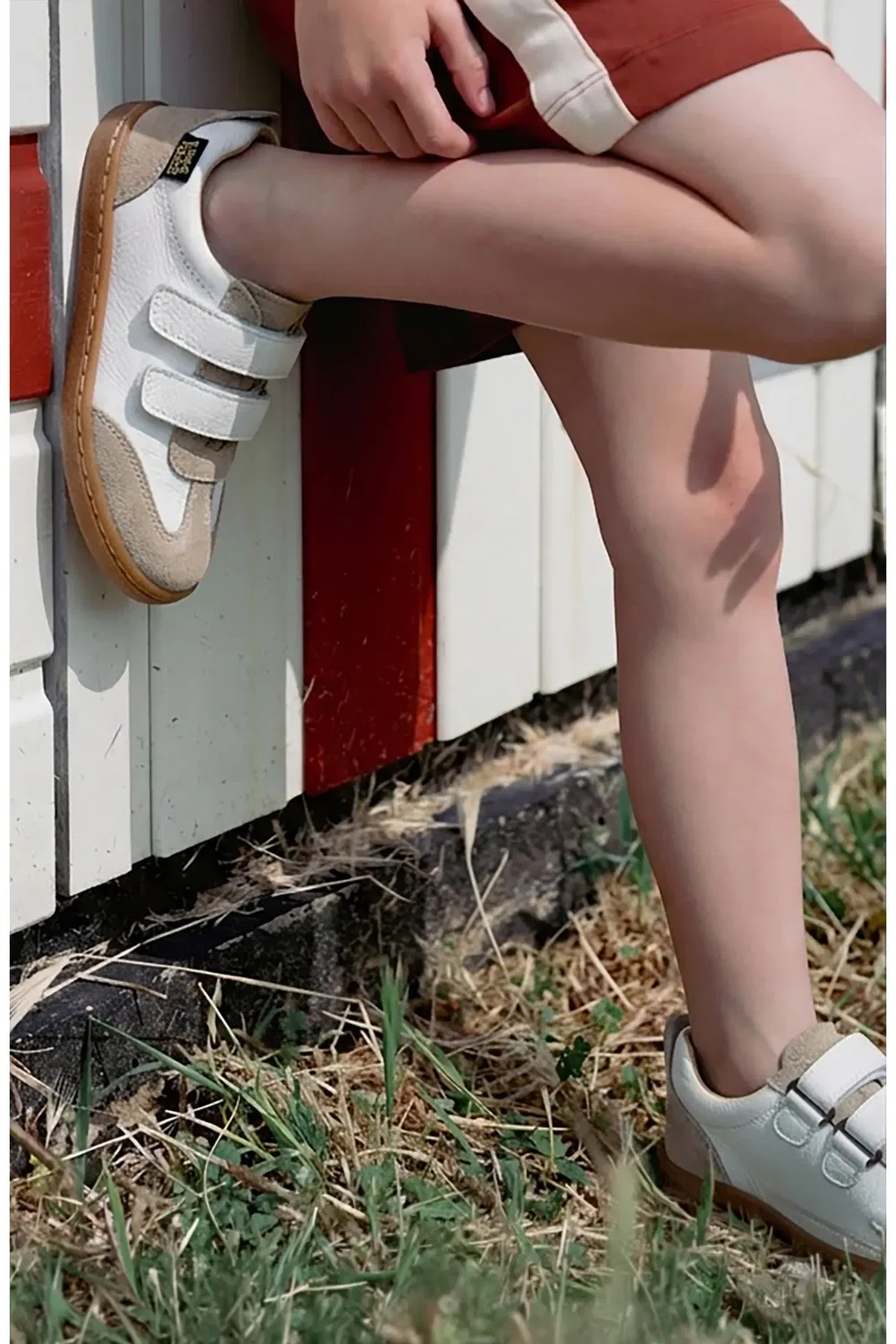 Детские кеды босиком с ретро-дизайном Pele Young Soles, белый — фото 2