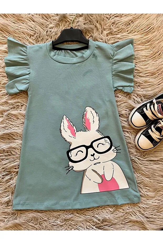 Детское платье для девочек с воланами Enes Baby, Mint Green