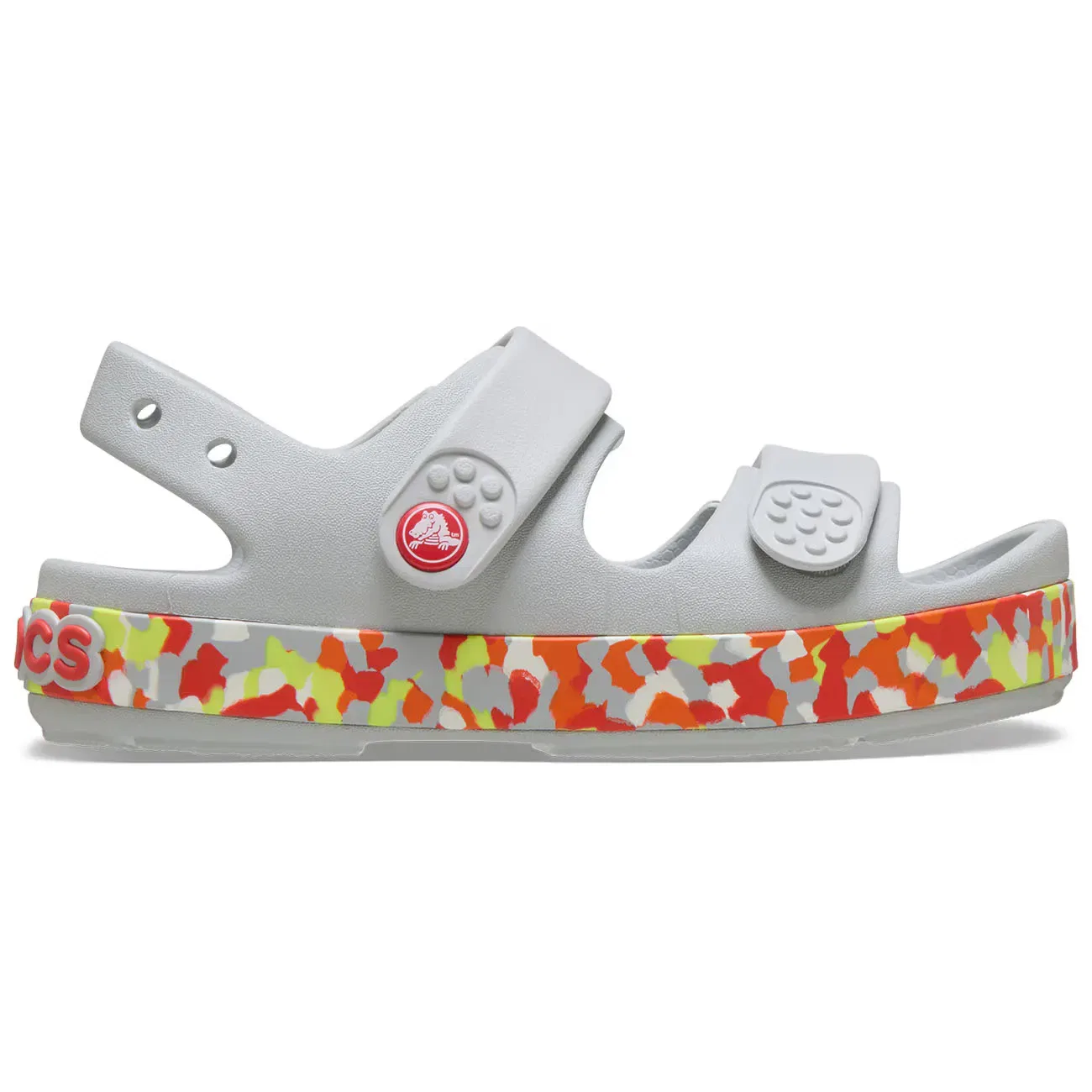 Детские сандалии для мальчиков с дизайном, светящимся в темноте, Crocs, Gris