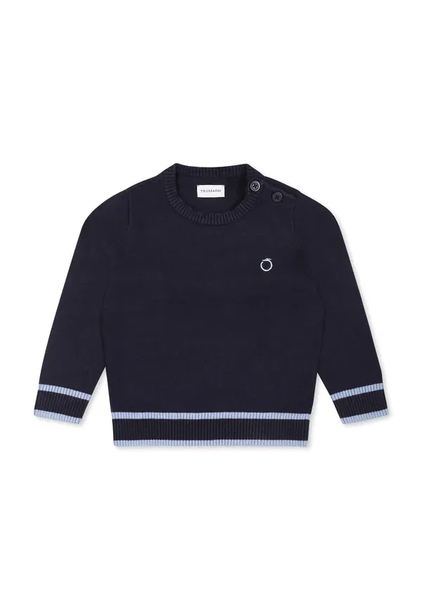 Джемпер хлопковый Jumper Tru Trussardi Junior, синий