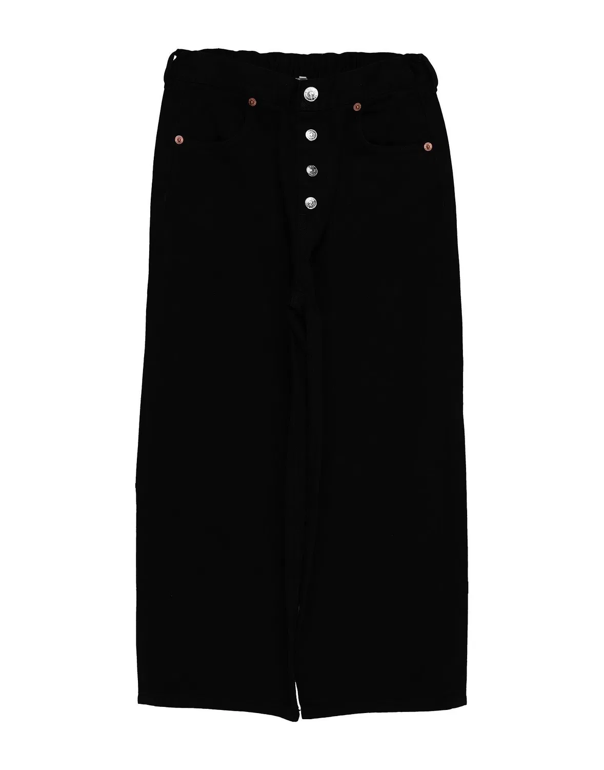 Детские джинсы для девочек на резинке MM6 Maison Margiela, черный