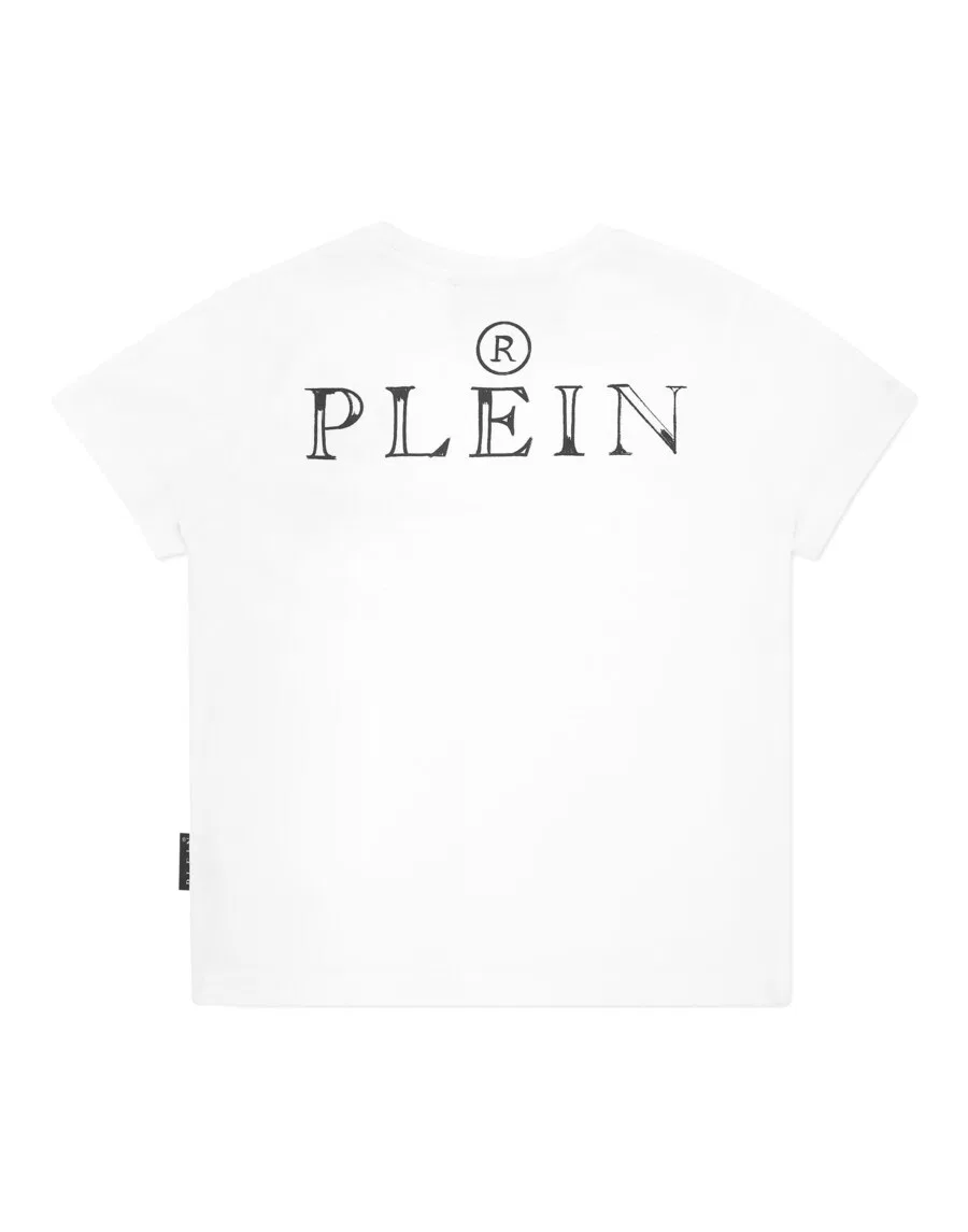 Рубашка Philipp Plein 'Skull & Bones' белого цвета — фото 2