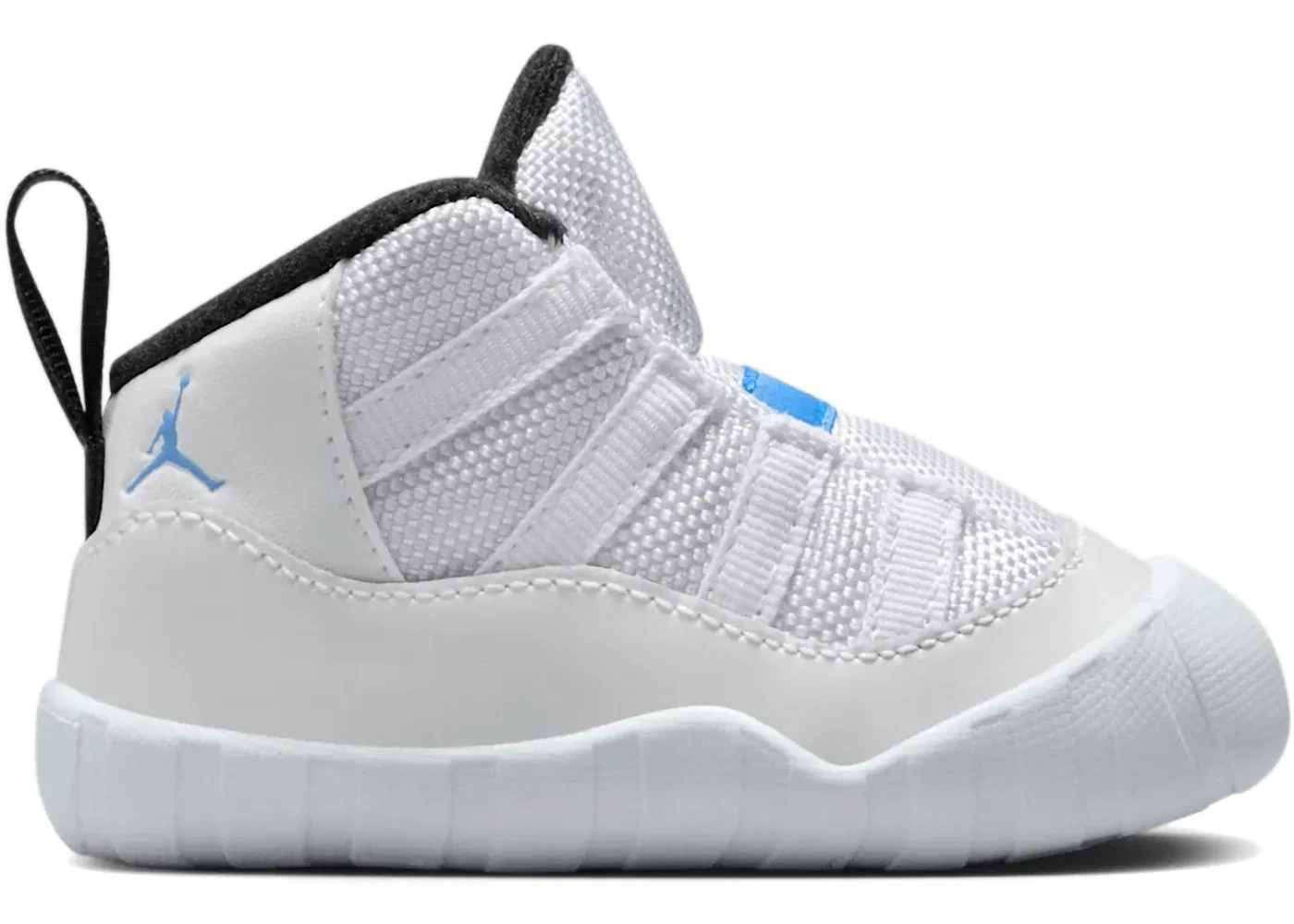 Детские пинетки-кроссовки модель Jordan 11 Retro Crib Bootie Jordan, White/Legend Blue/Black