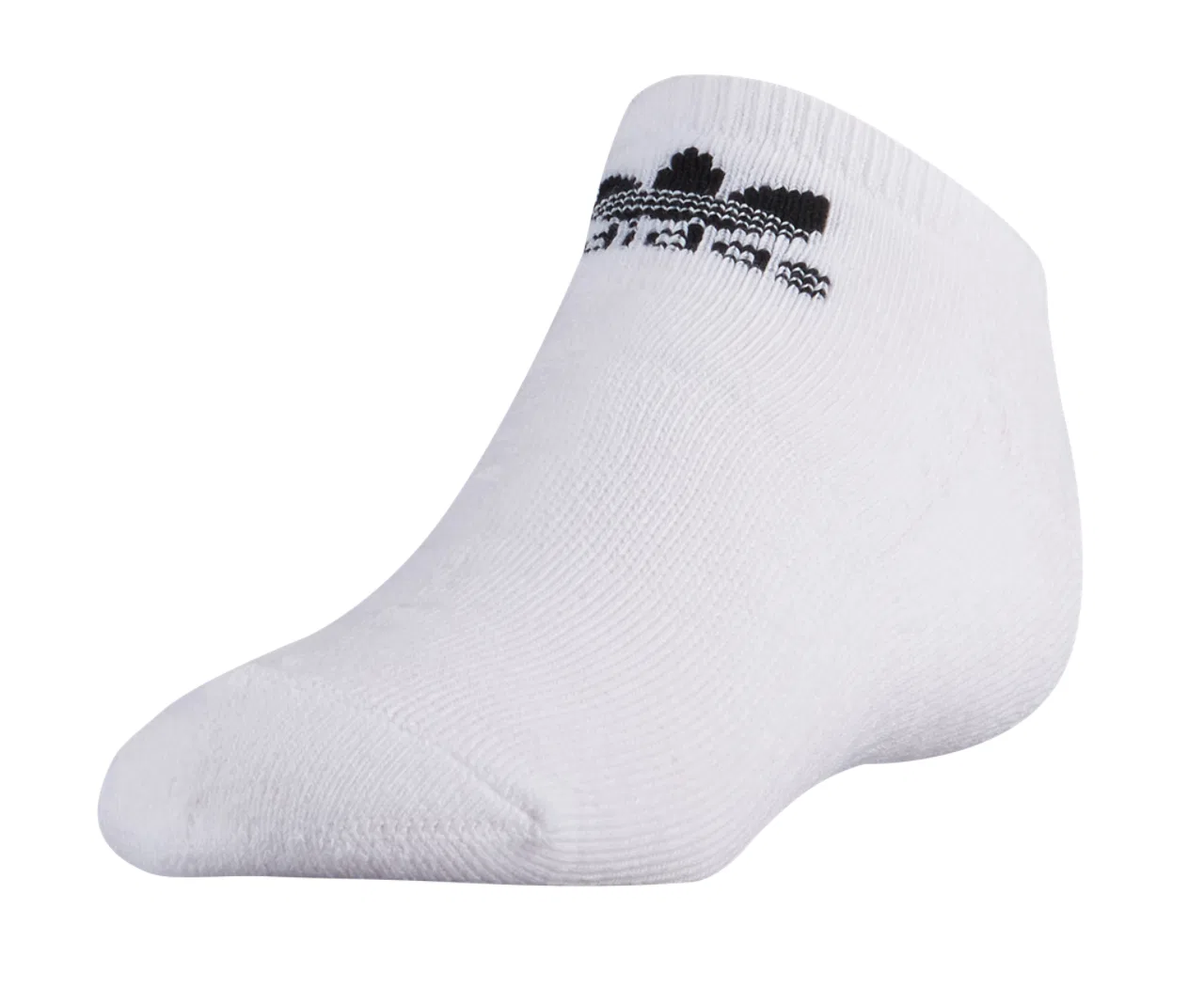 Носки для мальчиков Trefoil 6-Pack No Show Socks Adidas, белый/черный — фото 3