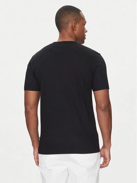 Футболка slim fit H-Tessler Boss, черный — фото 3