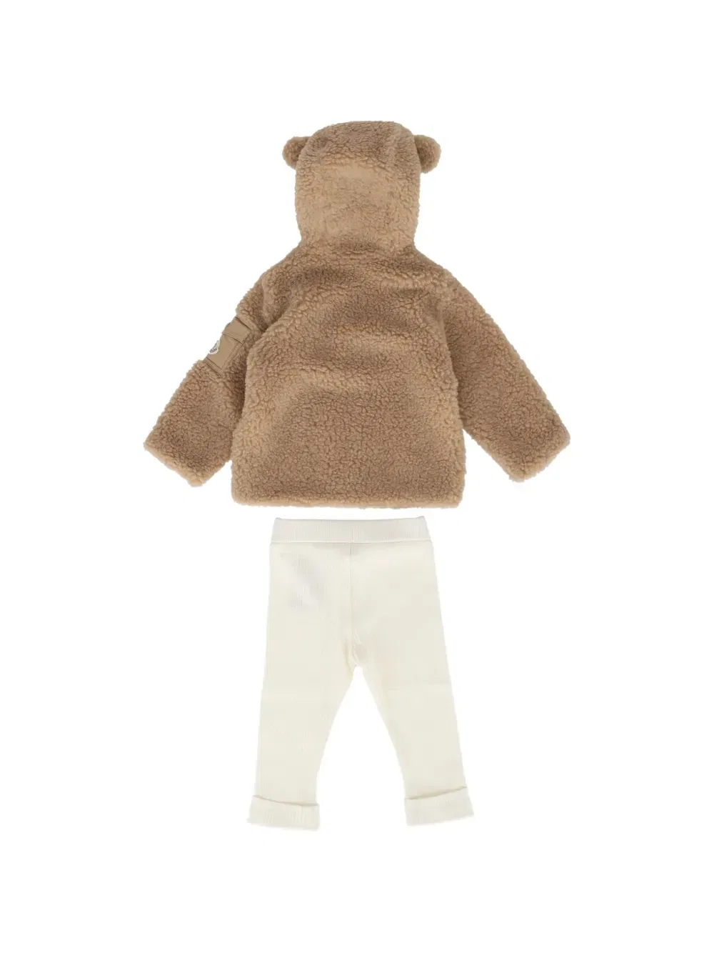 Спортивный костюм с ушками Moncler Enfant, белый — фото 2