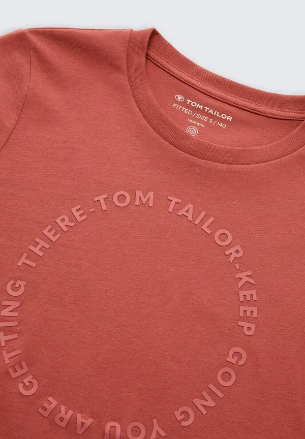 Футболка с принтом 2Pack Tom Tailor, красный выцветший — фото 3
