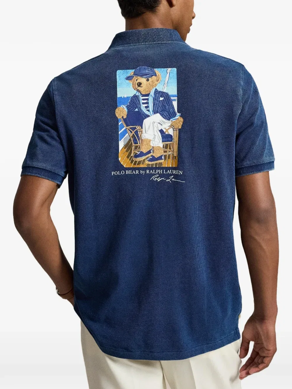 Рубашка-поло Polo Bear Polo Ralph Lauren, синий — фото 4