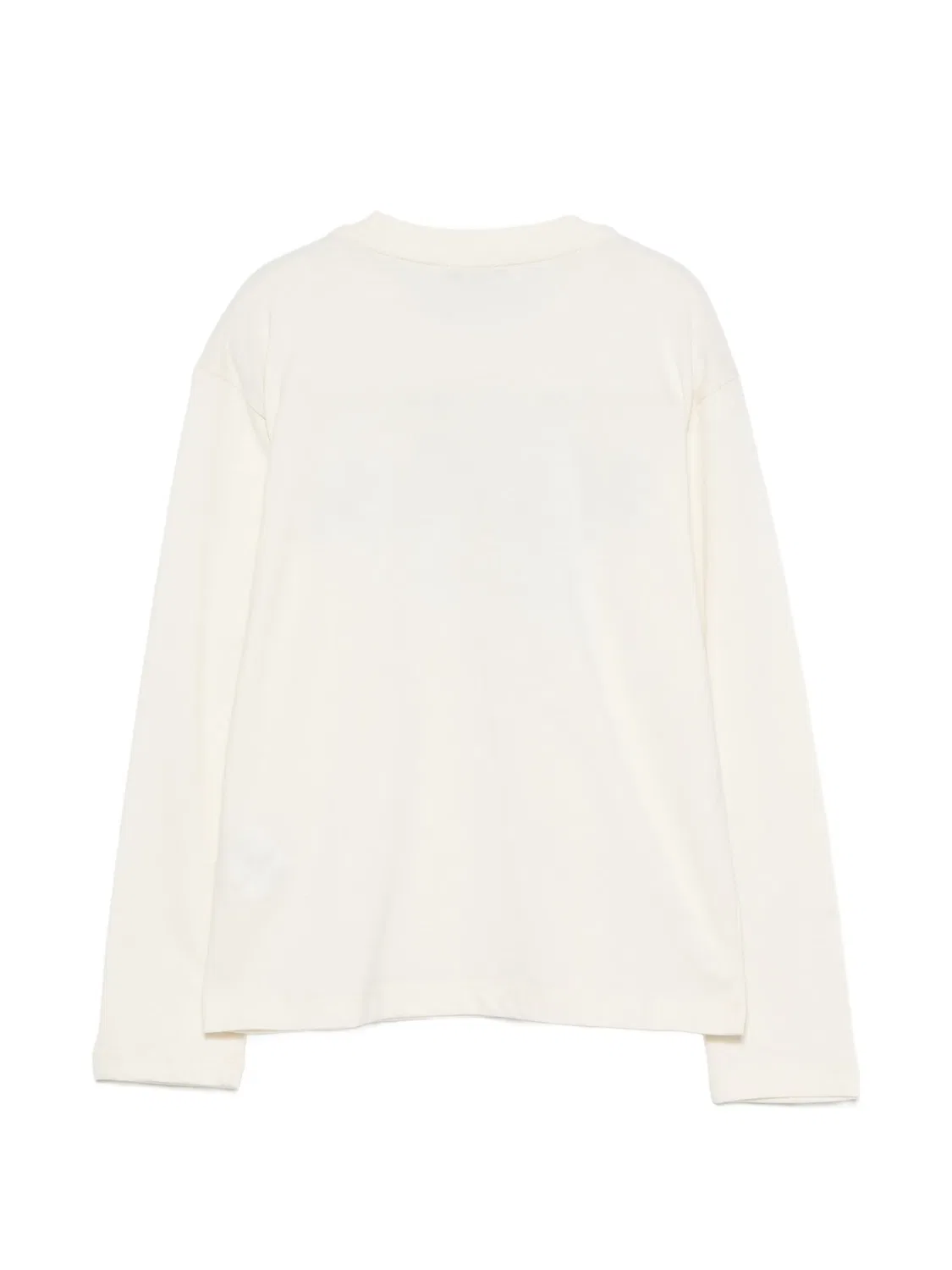 Лонгслив с логотипом Msgm Kids, нейтральные цвета — фото 2