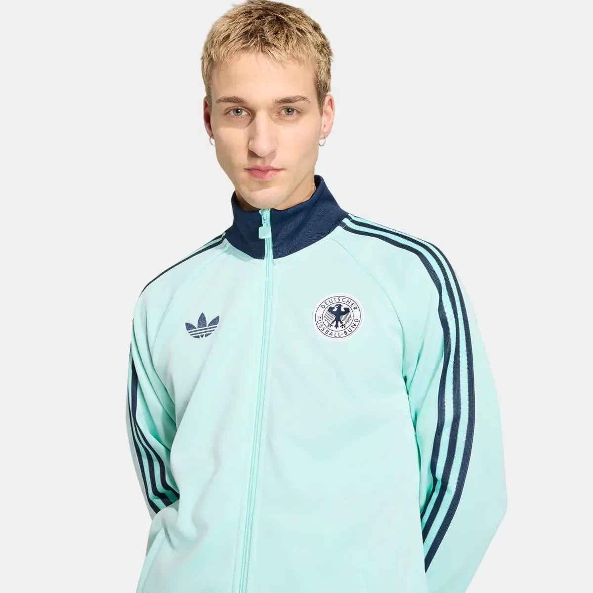 Мужская куртка из полиэстера Германия adidas Originals, Azul — фото 3