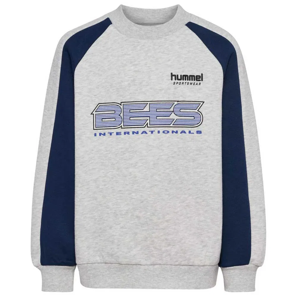 Свитшот Oversized Iconic Crew Bees Hummel, серый — фото 3
