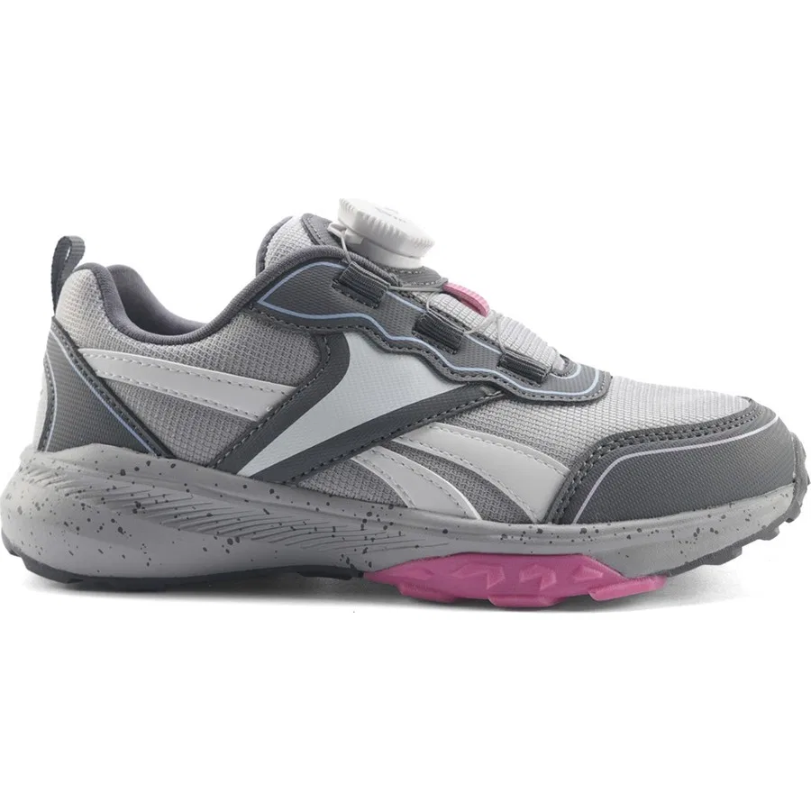 Кроссовки для активного отдыха с удобной шнуровкой Poine One Trail Reebok, Серо-розовый — фото 2