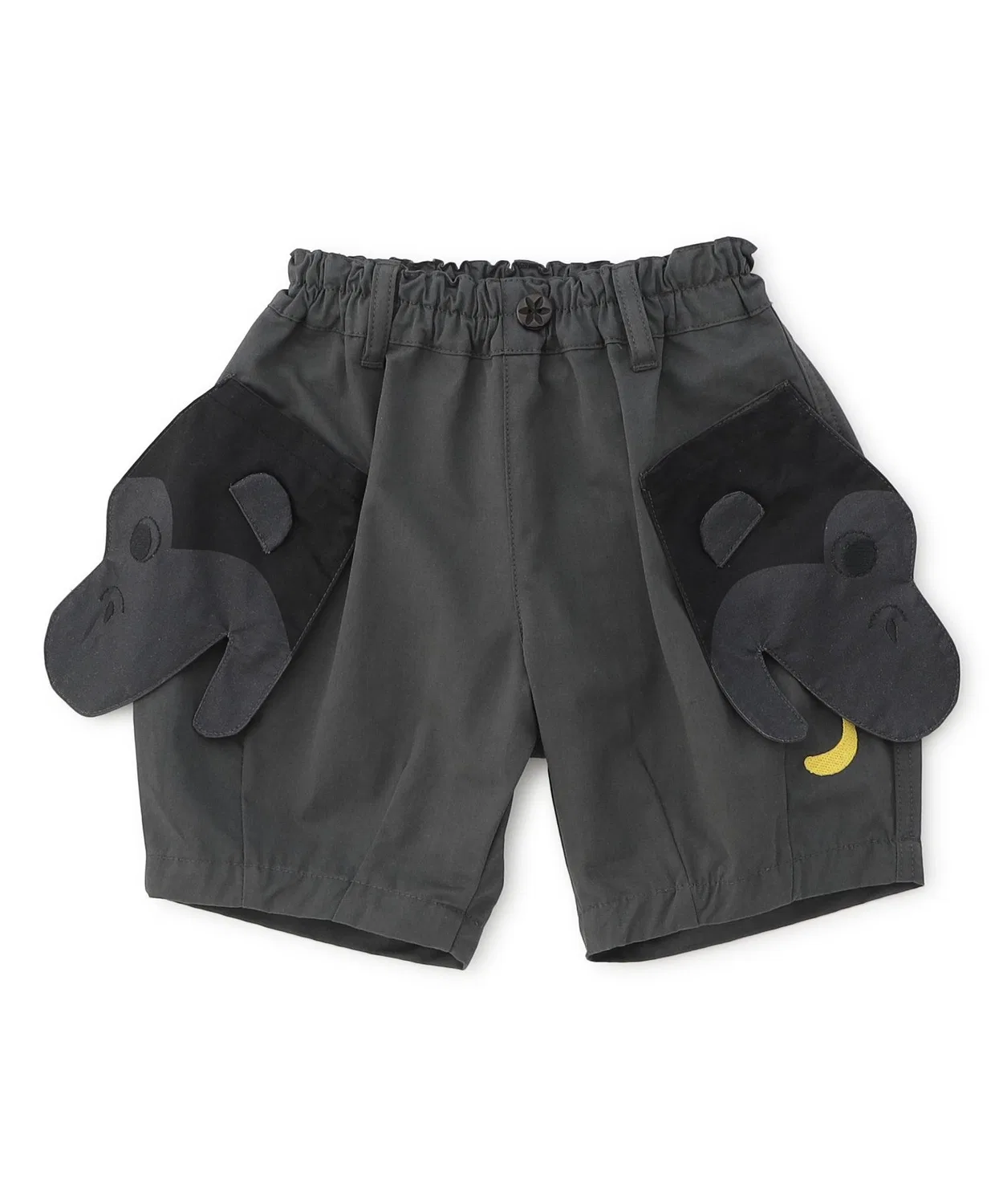 Детские шорты с карманами-зверятами, модель Animal Pocket BIT'Z, Charcoal