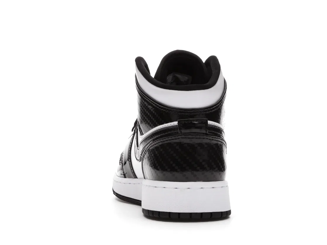 Детские кроссовки с длинным рукавом Jordan 1 Mid SE Jordan, Black White — фото 4