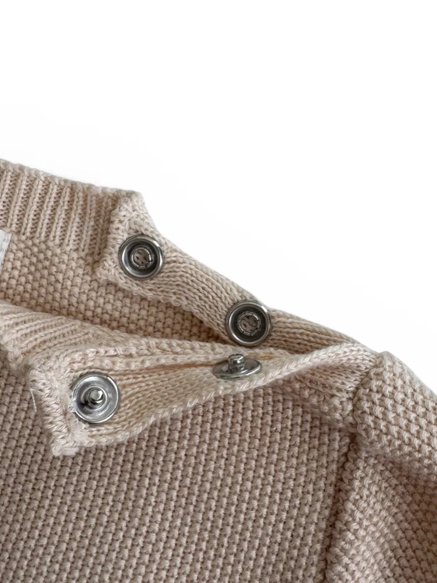 Футболка KURTI & FRIEDA "Knit" песочного цвета — фото 3