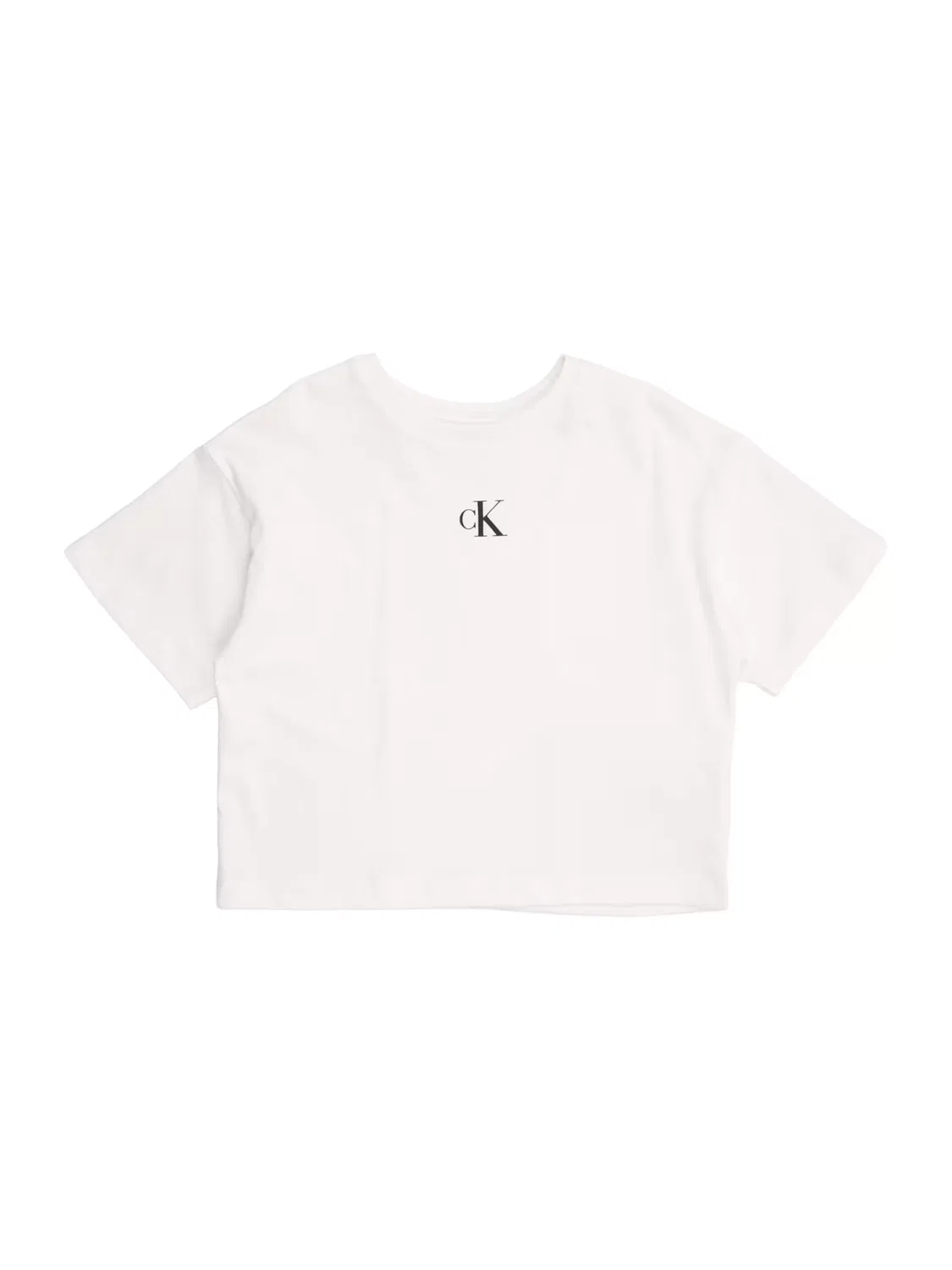 Рубашка Calvin Klein Jeans Monogram Logo Boxy белого цвета