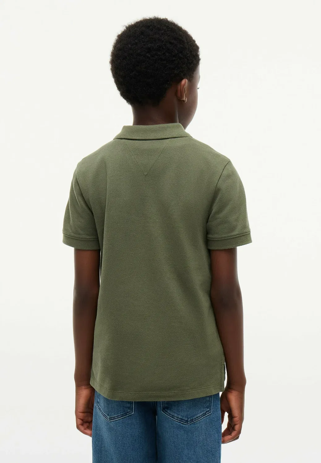 Футболка-Поло с флагом - поло-рубашка Tommy Hilfiger, Ghost Fern — фото 3