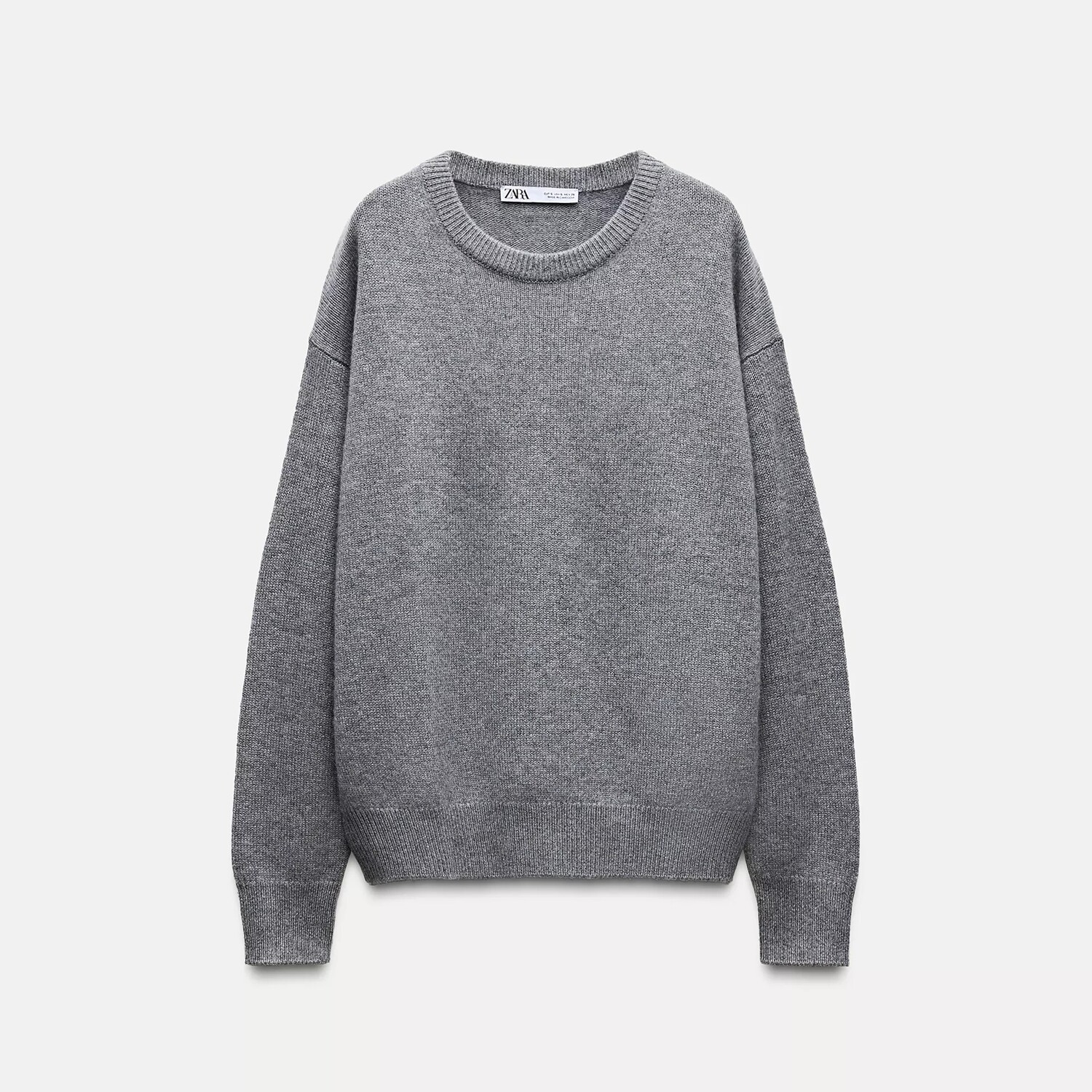 

Свитер Zara by Carlyne Cerf Plain 100% Cashmere, серый