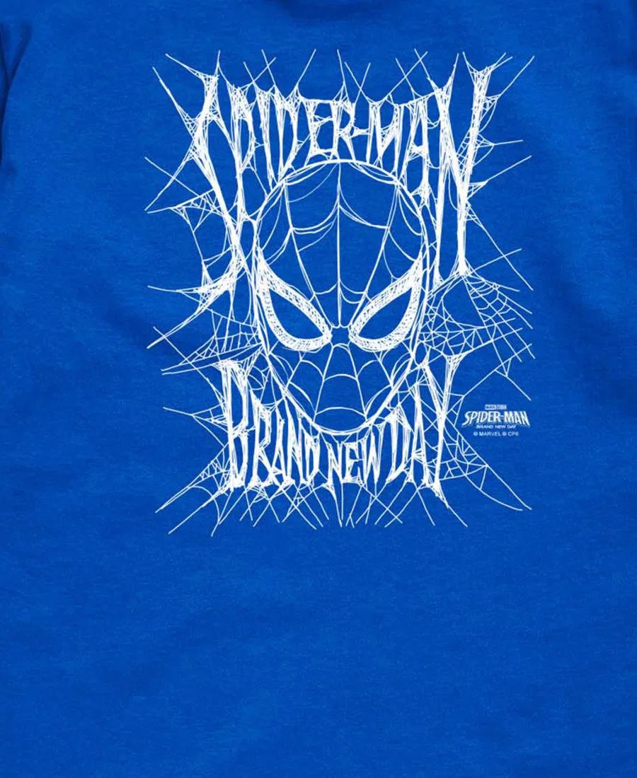 Футболка с коротким рукавом с принтом Spider-Man Brand New Day Marvel, Royal Blue — фото 3