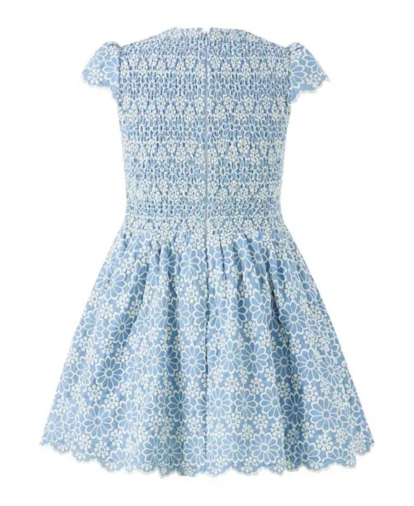 Детское платье для девочек с вышивкой Kara Marlo Kids, Indigo — фото 2