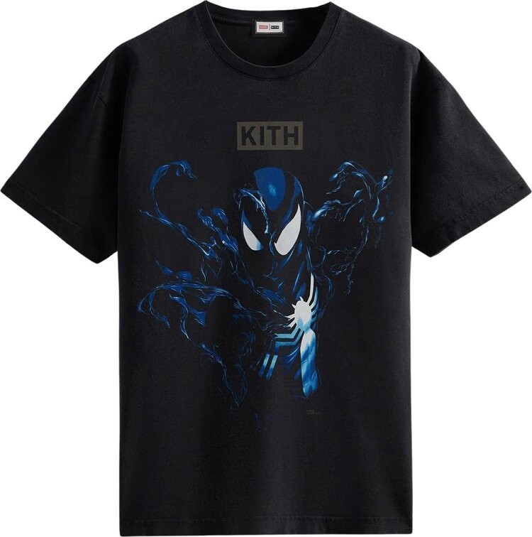 

Футболка Kith For Spider-Man Black Suit Vintage Tee 'Black', черный