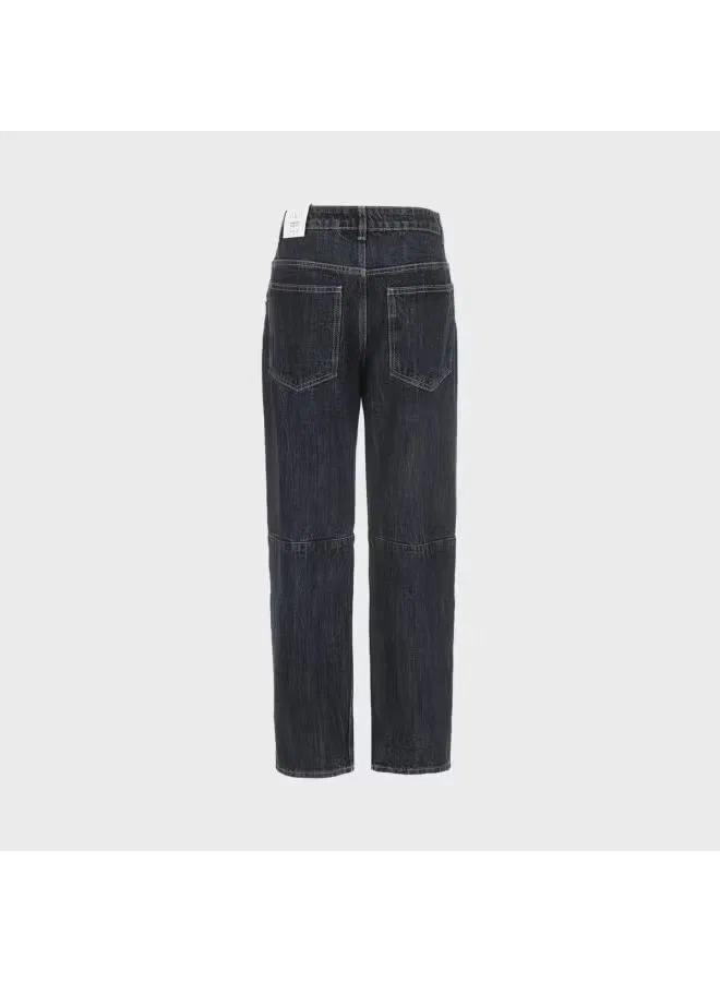 Джинсы классические мягкие удобные Zara, темно-синий — фото 3