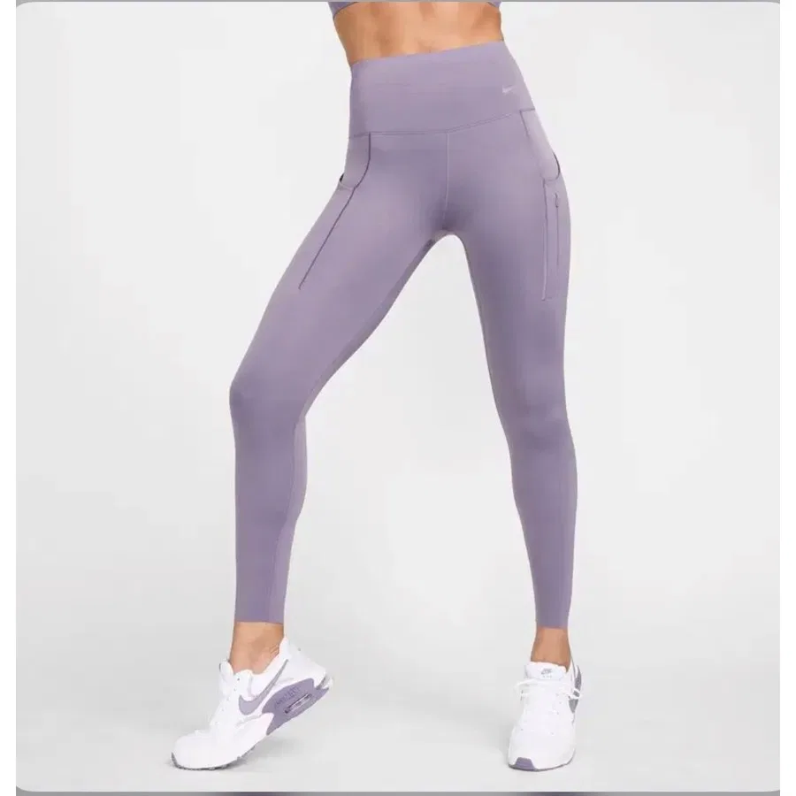 Спортивные леггинсы с высокой посадкой 7/8 Dri-Fit Go Firm-Support Nike, Фиолетовый — фото 2