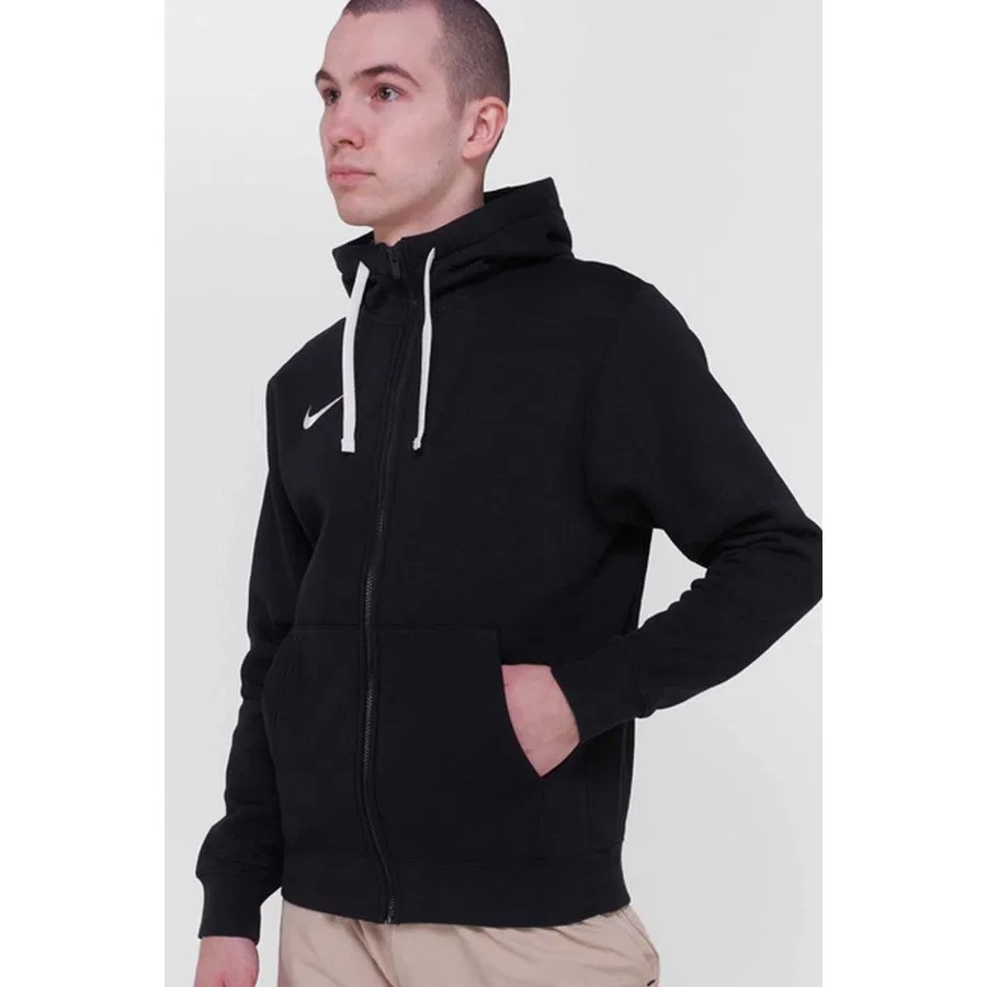 Мужской свитшот с капюшоном и молнией Nike M Flc Park20 Fz Hoodie, Черный