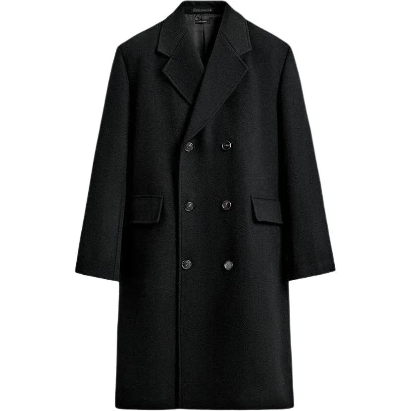 Мужское пальто Black Moderate ZARA, Black