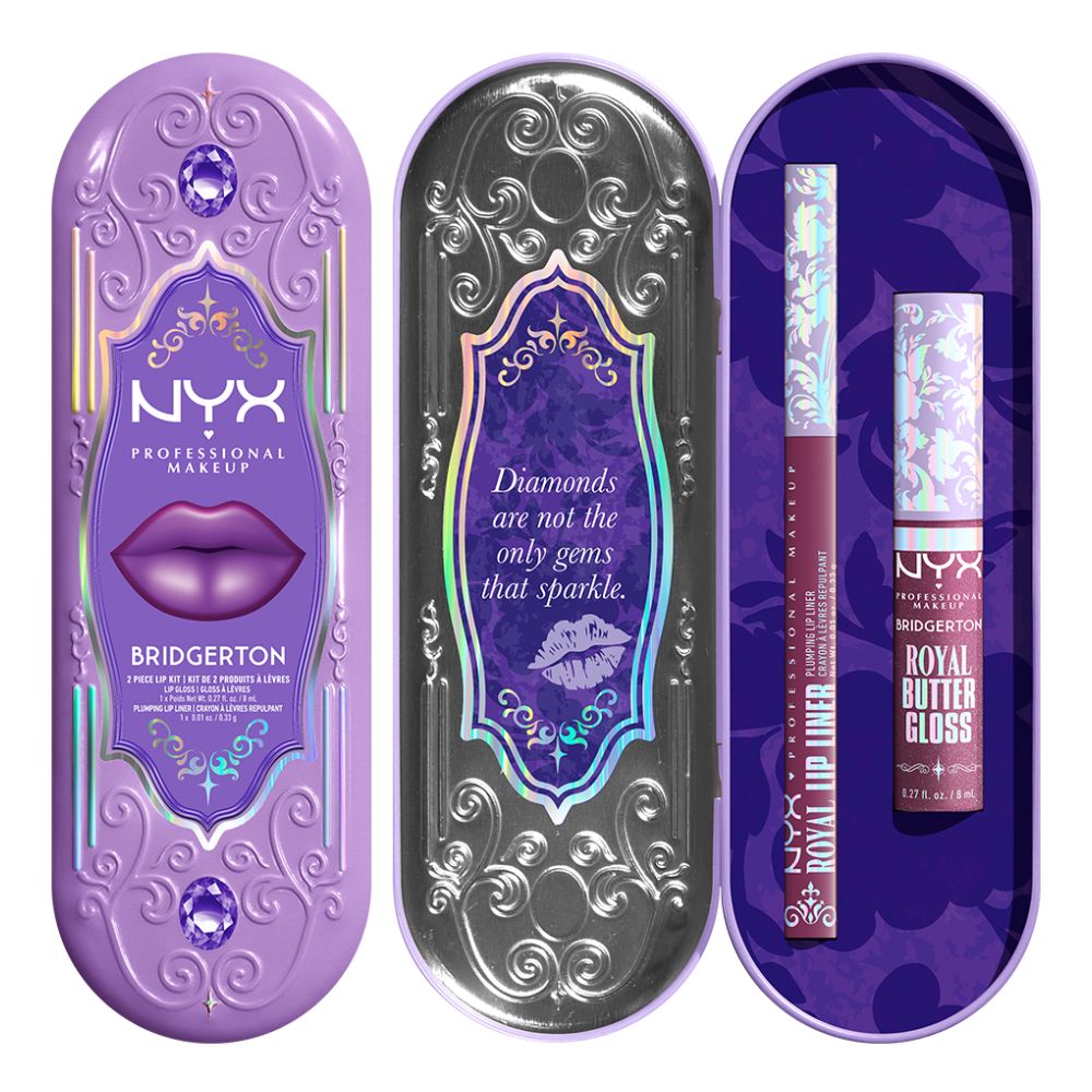 

Набор косметики для губ NYX Professional Makeup Bridgerton Royal Treasures, Shimmering Amethyst, 2 предмета