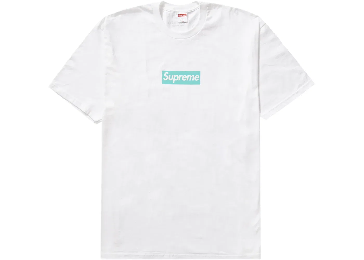 Мужская футболка с принтом Supreme Tiffany & Co. Box Logo Tee, White