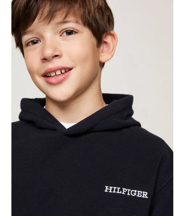 Детское худи для мальчиков хлопковое Tommy Hilfiger, Blu Marino — фото 4