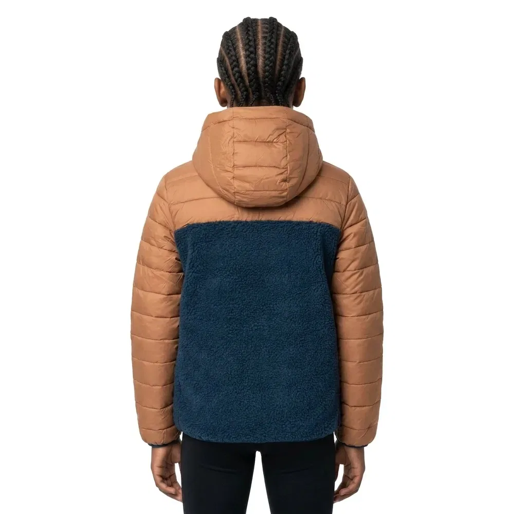Детская куртка для мальчиков с принтом Scaly Reversible Quiksilver, Brown — фото 4