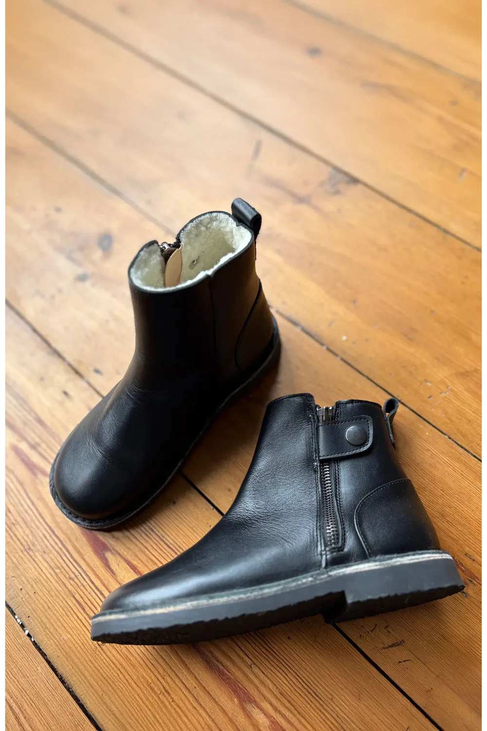 Ботинки детские утепленные шерстью Winston Young Soles, черный — фото 2