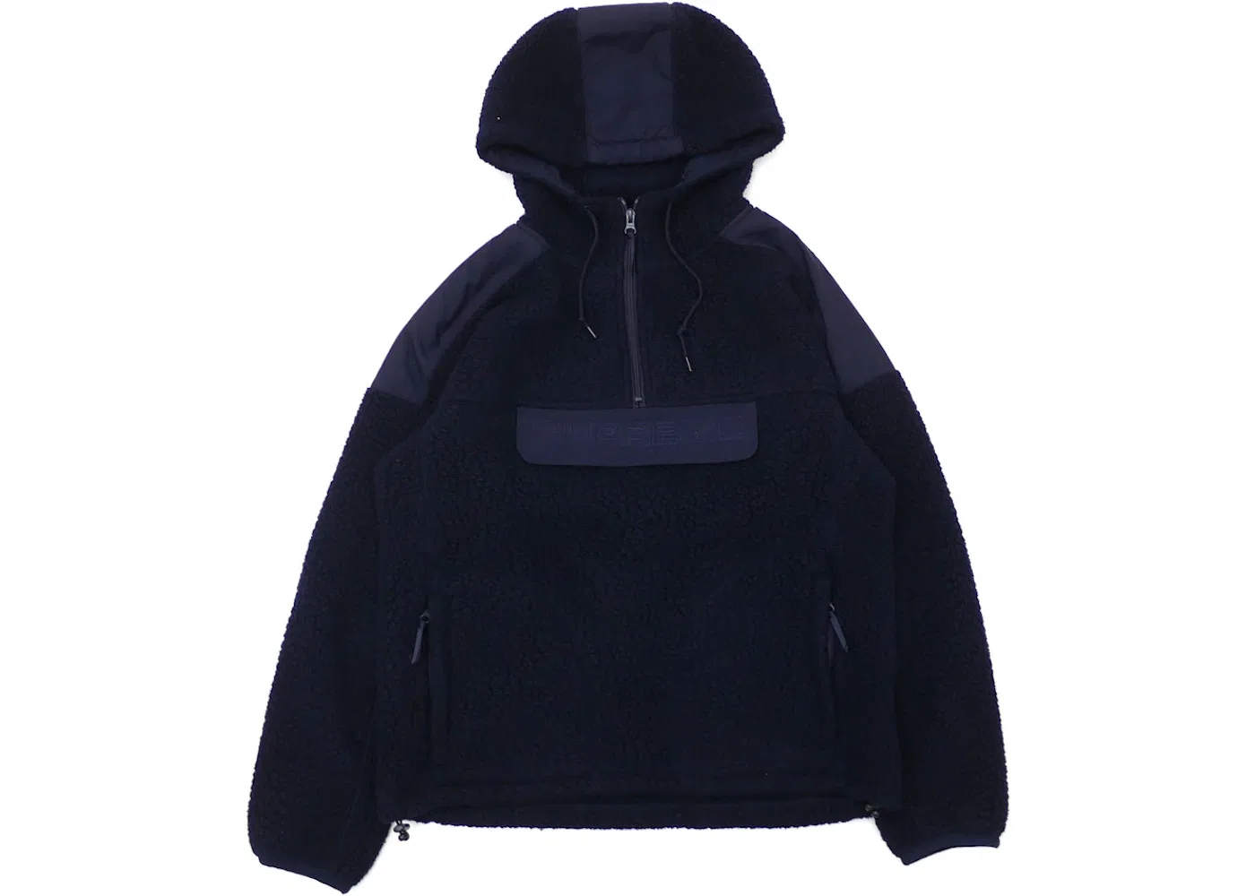 Мужской пуловер с капюшоном и принтом Supreme Polartec, Navy