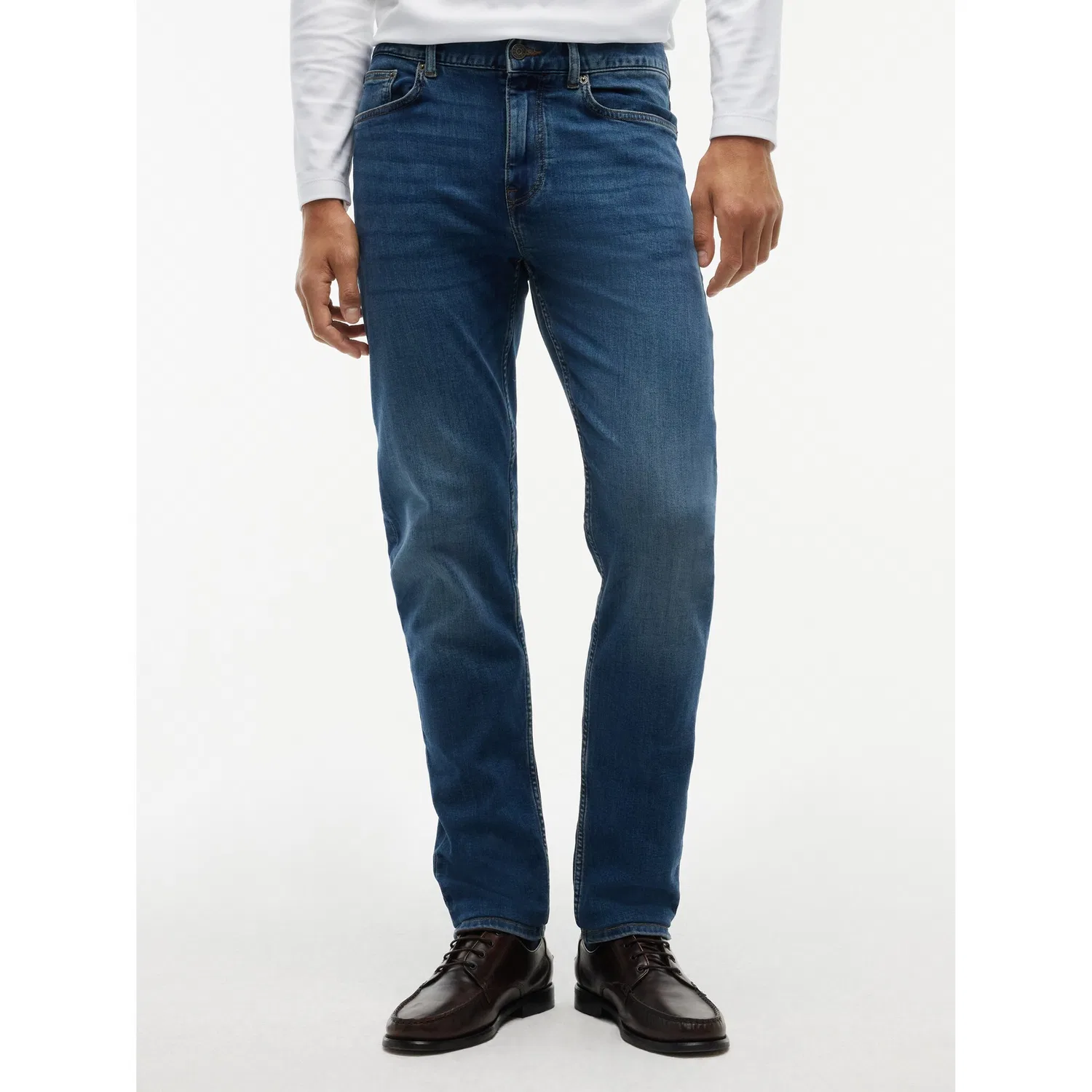 Мужские джинсы slim-fit с декоративной отделкой Tommy Hilfiger, Mid Blue