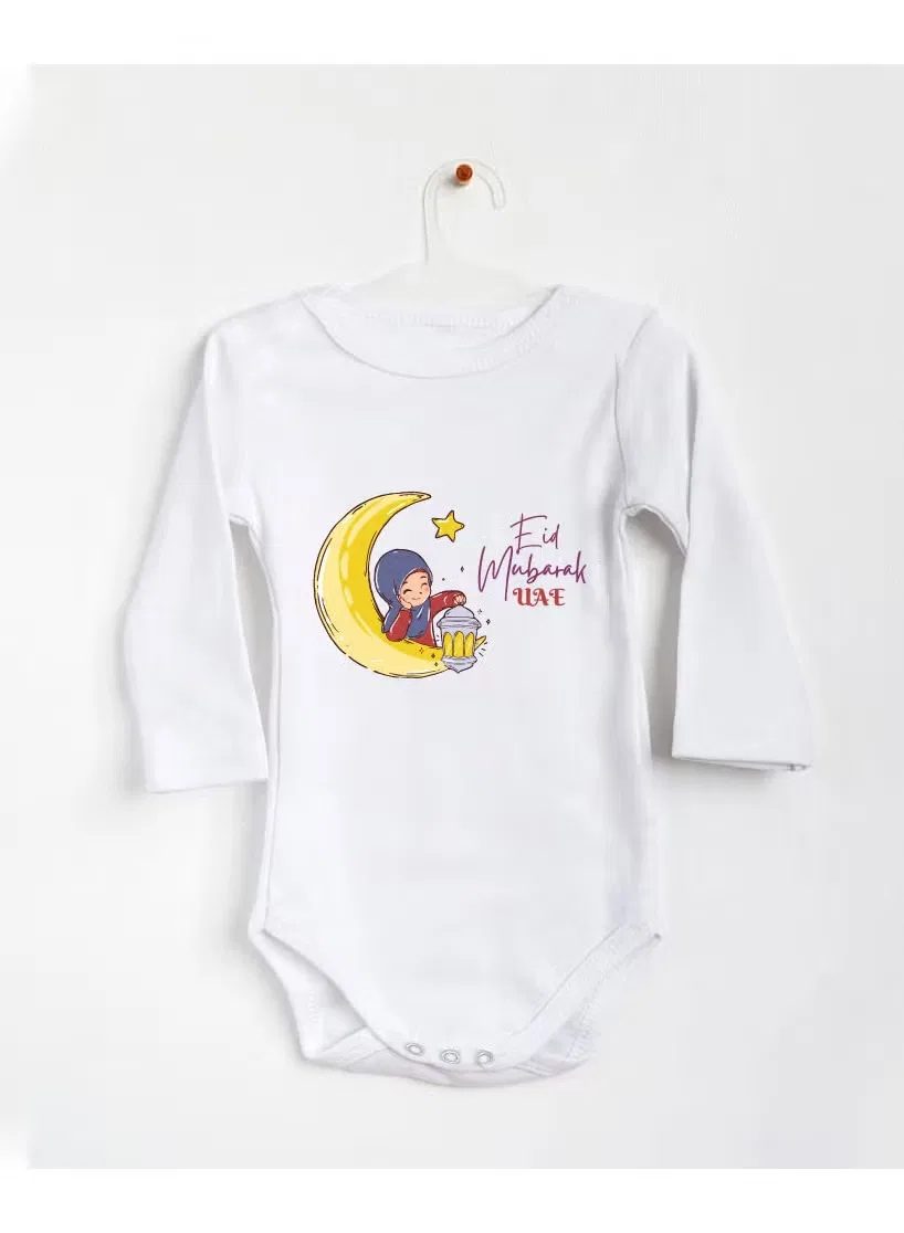 Боди-комбинезон с принтом My First Eid UAE Printshop4Me, белый — фото 2