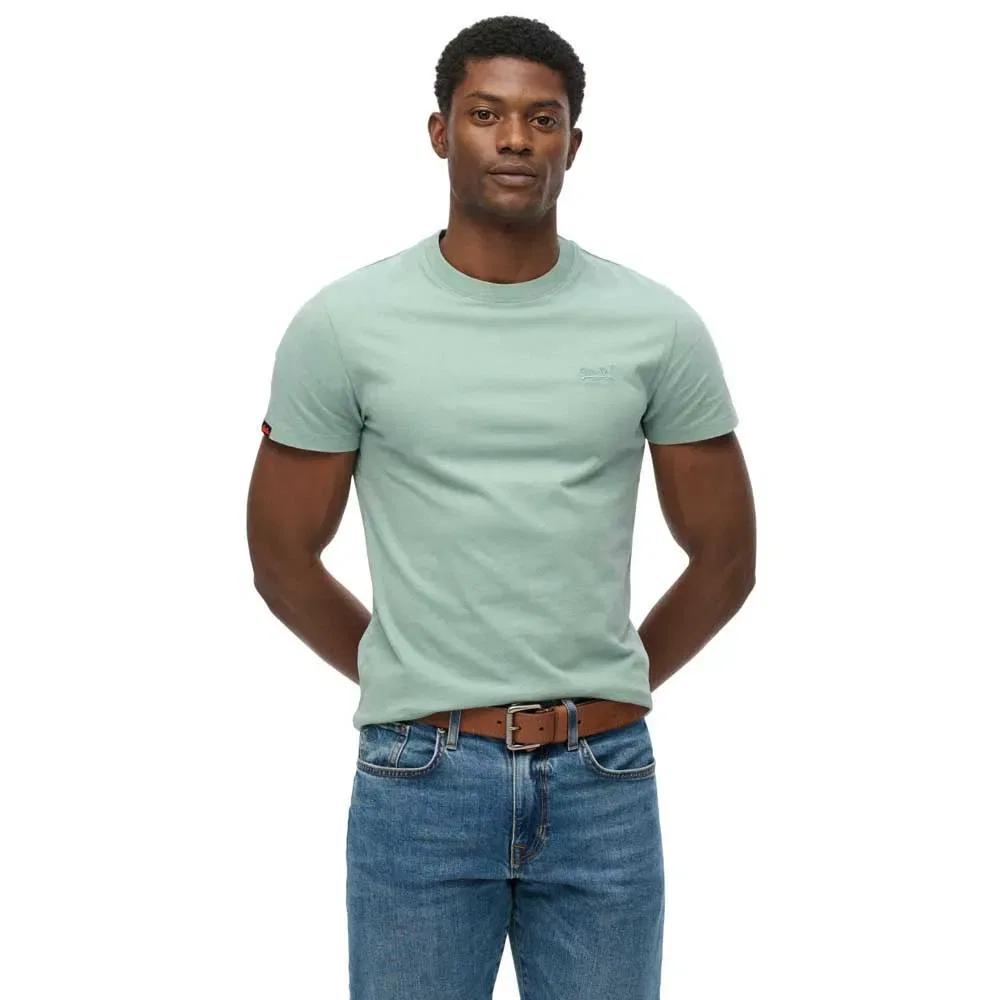 Футболка с вышивкой Vintage Logo Superdry, зеленый