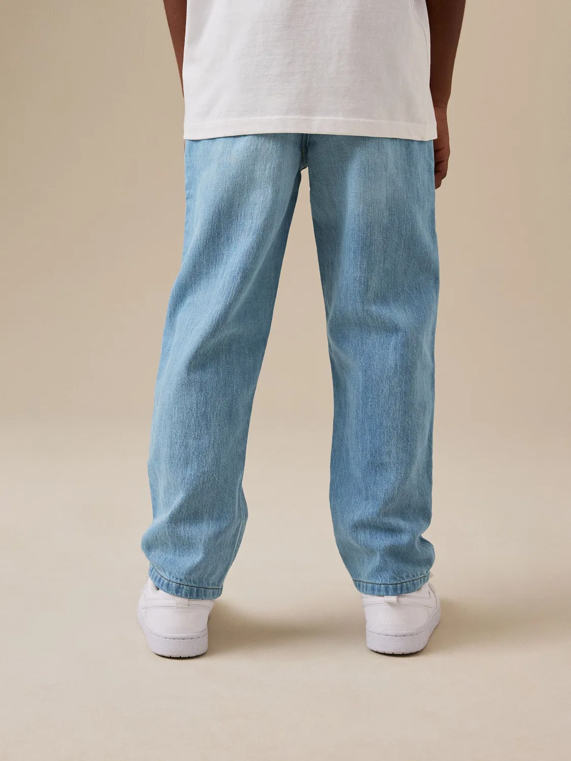 Джинсы из смесового льна и хлопка Next, Mid Blue Denim — фото 3
